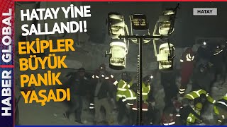 SON DAKİKA! Hatay Yine Sallandı Deprem Anı Kameraya Böyle Yansıdı!