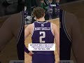 Nick Martinelli walks off the floor as a Wildcat for the final time 💜 #basketball #cbb #northwestern