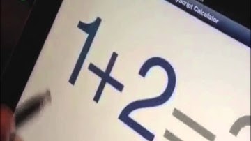 Myscript Calculator App Demo at CES 2013 | Video