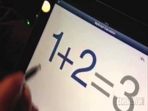 Myscript Calculator App Demo at CES 2013 | Video
