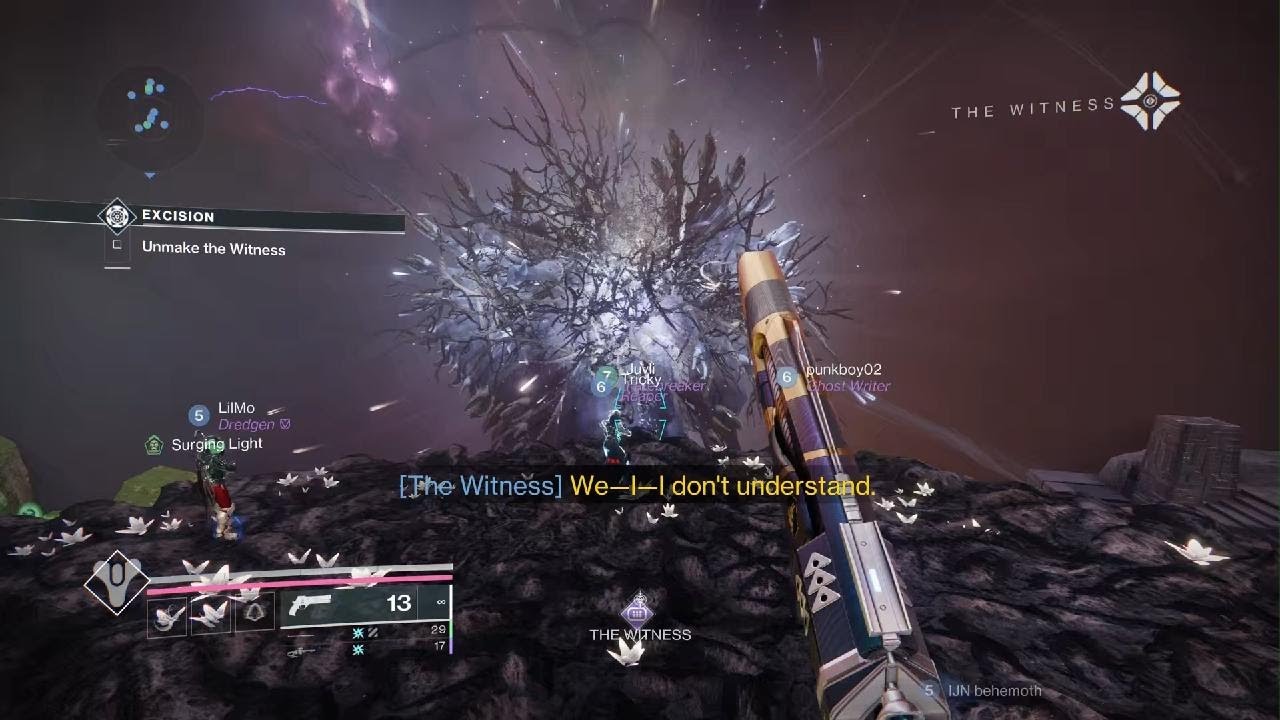 Destiny 2 killing the witness - YouTube