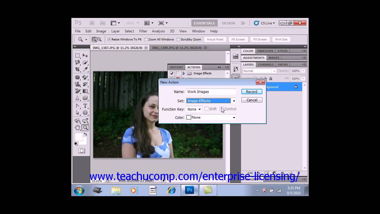 Photoshop CS6 Tutorial Actions & the Actions Panel Adobe Training