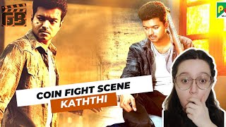 Kaththi Coin Fight Scene Reaction Thalapathy Vijay