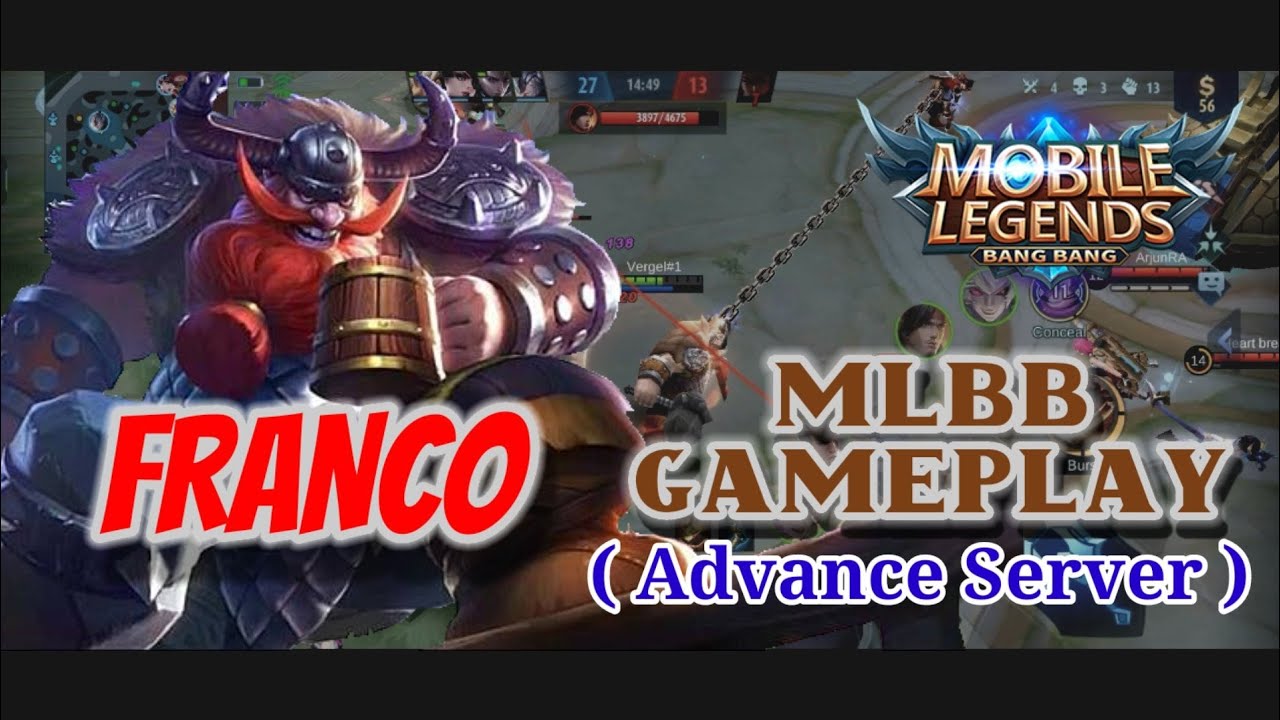 Mobile Legends Bang Bang FRANCO... ( Advance Server ) GamePlay