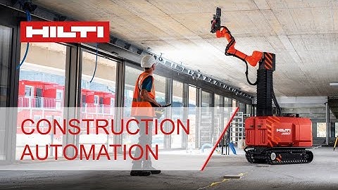 INTRODUCING a new construction robot Hilti JAIBOT for construction automation of overhead drilling