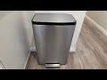 Kohler 13-Gallon Stainless Steel Step Trash Can, Stainless Steel, Quiet-Close Lid |QUICK OVERVIEW|