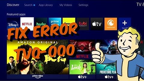 How To Fix Netflix TVQ-000 Error On PS4