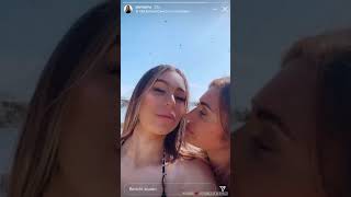 DEMI SIMS AND FRANCESCA FARAGO FROM THTH SHARE A CUTE MOMENT ON A ROMANTIC GET AWAY/NEW RELATIONSHIP