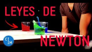 LEYES DE NEWTON en EXPERIMENTOS CASEROS SORPRENDENTES