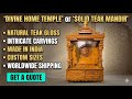 Handcrafted Wooden Mandir | South Indian Style Temple | Custom Made | Sagwan ka Mandir | Altar 
