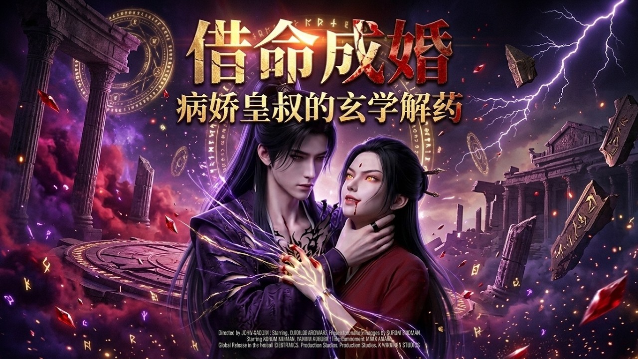 【完整版】🔥最新AI短剧《借命成婚：病娇皇叔的玄学解药》（35集）#drama #AI短剧 #短剧 #爱情 #甜宠 #古装 #逆袭  #修仙 #玄幻 #听花短剧