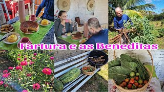 ELA NÂO DEIXOU EU FAZER ALMOÇO 😱 | DEU MUITA MACAXEIRA , MELANCIA , FARTURA AQUI NA ROÇA