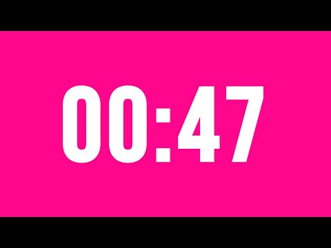 47 Second Countdown Timer No Music With Alarm Clock At The End