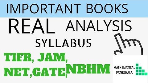 REAL ANALYSIS | BOOK RECOMMENDATION FOR IIT-JAM