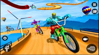 As a crazy cyclist racing on BMX cycle in Impossible BMX cycle 3D game 🚴 screenshot 4