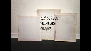 DIY Screen printing frame | How-To