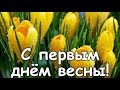 С ПЕРВЫМ ДНЕМ ВЕСНЫ! С приходом ВЕСНЫ! Красивое поздравление!