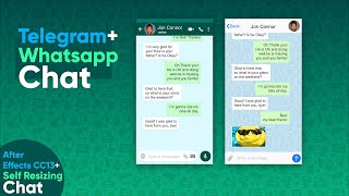 Whatsapp & Telegram Chat Kit AfterEffects Template