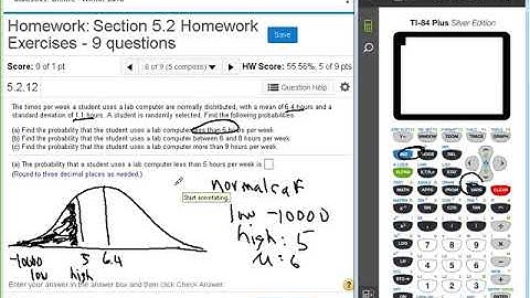 Dr  Swiersz Video Solving Section 5 2 Homework Exercises #5 and #6   20171227 Stats