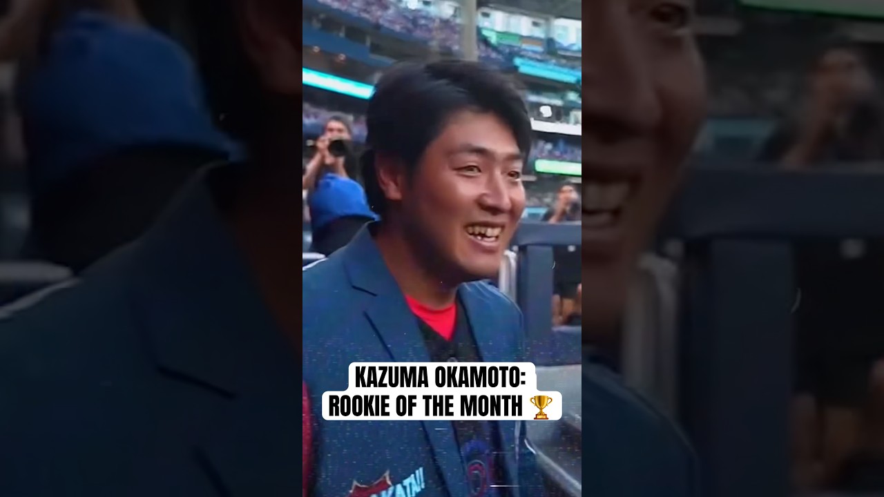 Kazuma Okamoto is the American League Rookie of the Month for June! #MLB #Toronto #BlueJays