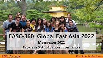 Global East Asia - Maymester 2022 Program & Application Information