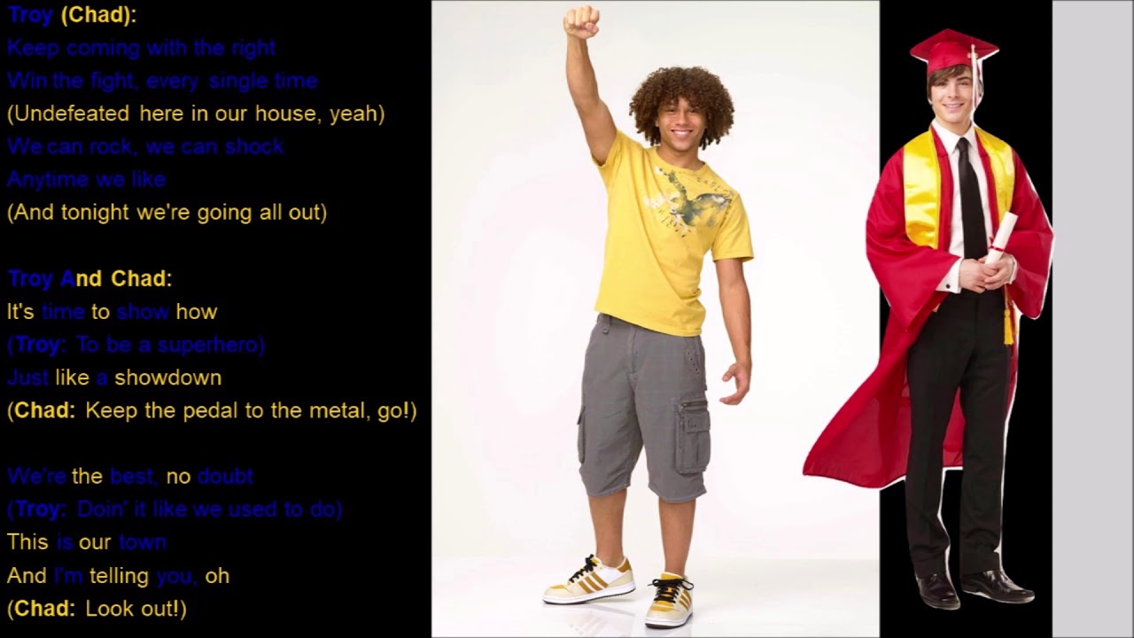 The boys are back high school musical lyrics youtube