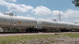 UP 4371 SD70M leads mixed freight train ft NS, 6/5/22