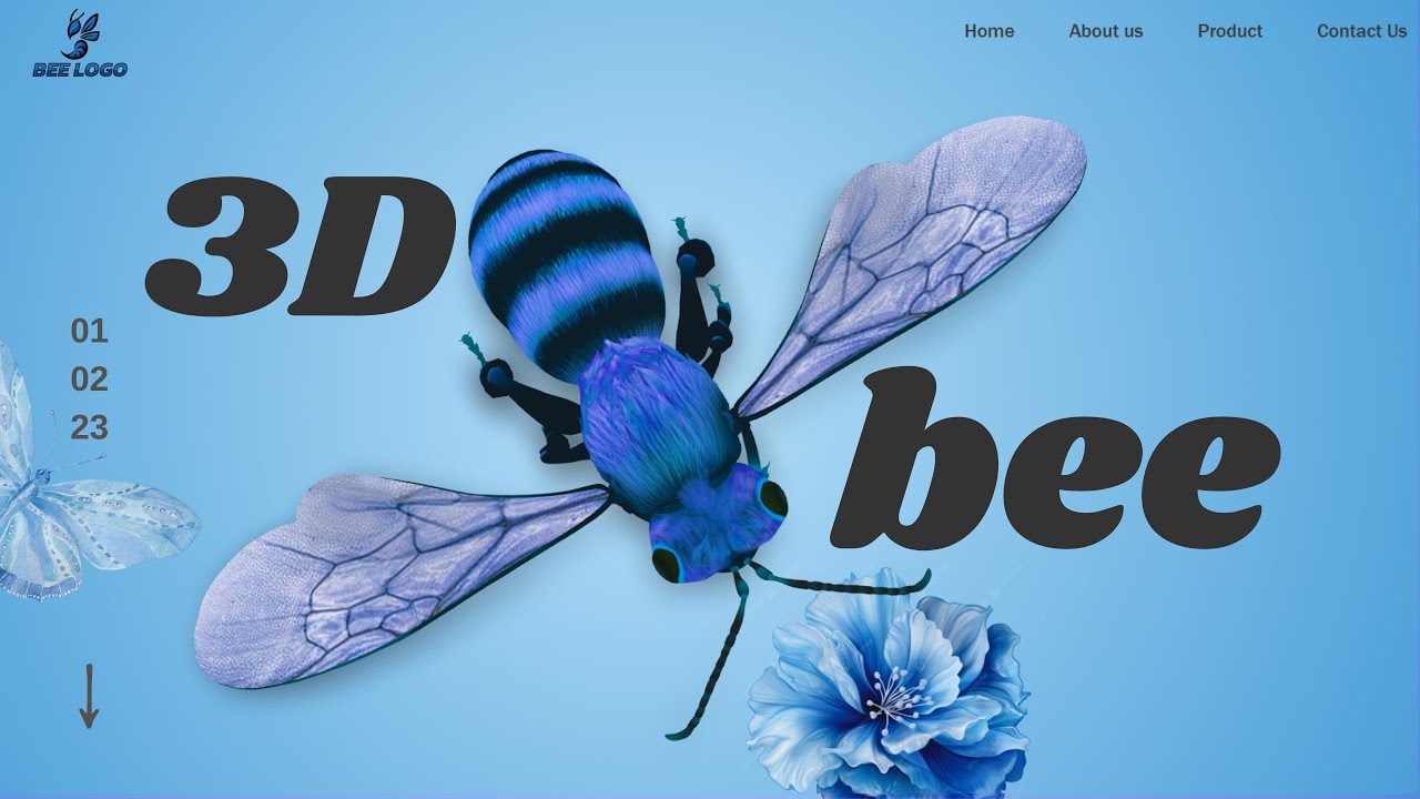 Amazing 3D Model Animation Website Using Only HTML & CSS | No ...