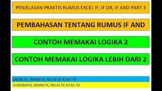 Penjelasan praktis rumus excel if, if ...