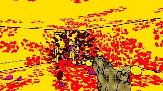 HEADACHE - An eyeburning, Hotline-Miami style FPS where you raid a gang turf at 1 HP [Full Demo]