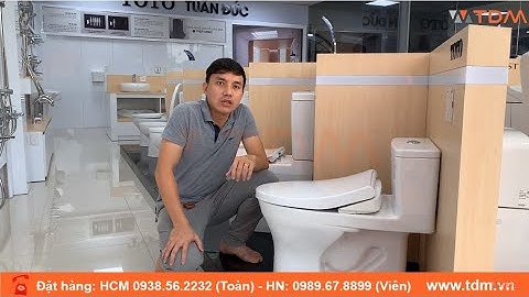 TDM.VN | Review bồn cầu nắp rửa Ecowasher TOTO MS855DE4 - Bàn cầu rửa cơ MS855E4