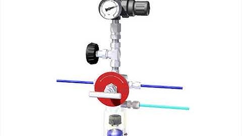 Closed Loop Sampling System DPM In Line  Needle Purge Configuration  A8