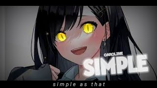 Nightcore | Simple [NV]