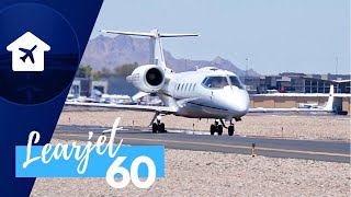 Impressive LEARJET 60 Takeoff at Scottsdale Executive SDL