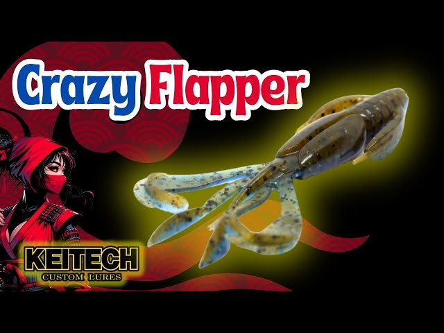 Keitech Crazy Flapper. A killer Texas rig bait from Japan. Bass Fishing in  California. 