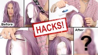 I MADE A CHEAP AMAZON WIG LOOK BETTER THAN MY FULL LACE WIGS! (synthetic wig hacks)