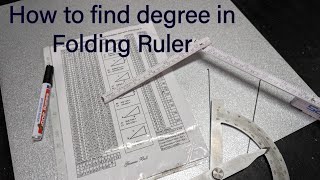 How to find degrees in Folding Ruler
