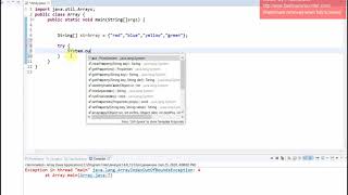 Assignment (ArrayIndexOutOfBoundsException)