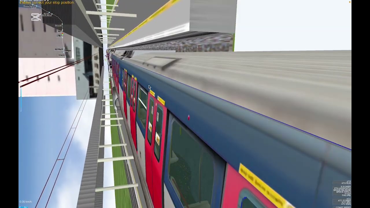 OpenBVE SP1900列車追撞前方列車