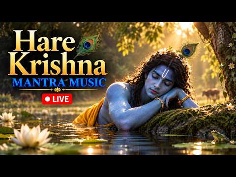 🔴 MOST Popular Krishna Song & Bhajan (SUNDAY LIVE) | + Hare Krishna | Nonstop Peaceful Mantra Music