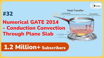 Numerical GATE 2014: Conduction Convection through Plane Slab | Conduction | GATE ME Heat Transfer