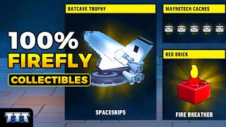 LEGO Batman: Legacy of the Dark Knight - Firefly All Collectibles (Red Brick & WayneTech)
