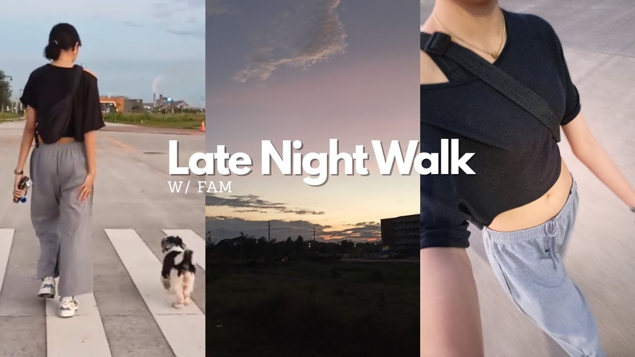 Late Night Walk🌛 | small steps, big consistency✨
