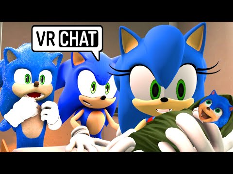 SONIC AND MOVIE SONIC MEET SONICA IN VR CHAT SONICA HAS A BABY! 