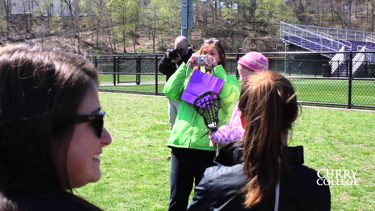 Curry College Women's Lacrosse Team its newest member Rachel