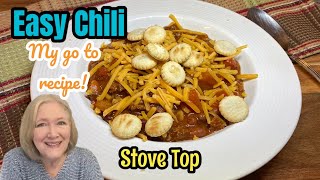 My Favorite Go To CHILI Recipe | Easy & Really Good!