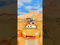 Police Lightning McQueen Colorful Small to Giant Cars vs Giant Hand Slap #2 - BeamNG.drive