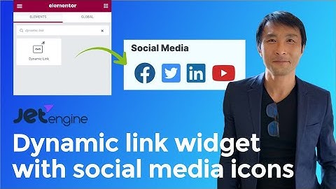 JetEngine | Dynamic link with Social media icons