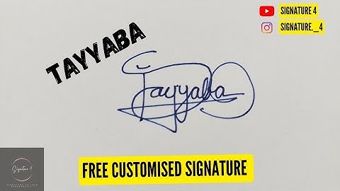 Tayyaba | Signature | Style | Name