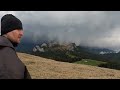 De pe Muntele Lucăcilă, vedere Cariera Podu cu Florile - Bucegi